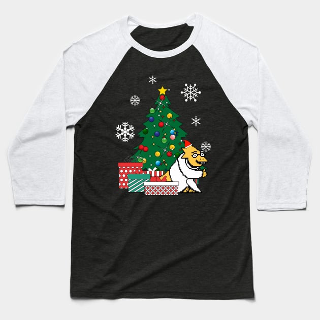 Dr Alphys Around The Christmas Tree Undertale Baseball T-Shirt by Nova5